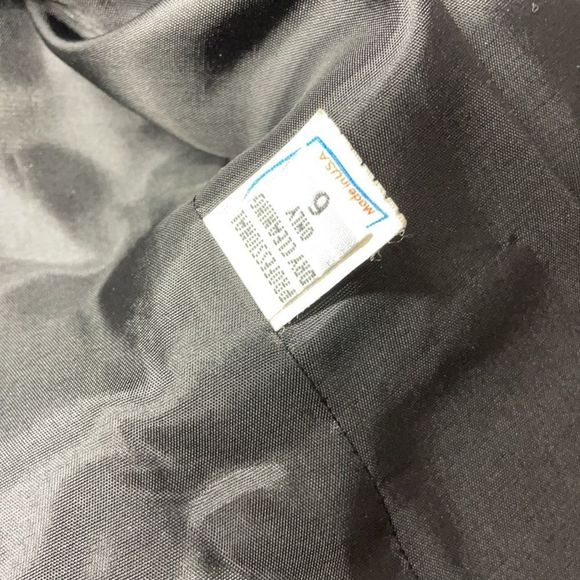 Ilie Wacs Vintage Black Suit Blazer Jacket Size 6 - Picture 8 of 8